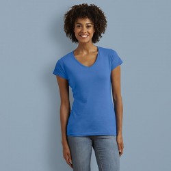 Plain T-shirt Softstyle® women's v-neck GILDAN 141 GSM